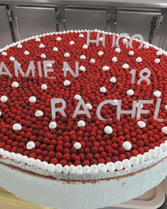 Tartes framboises XXL