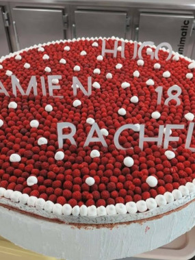 Tartes framboises XXL