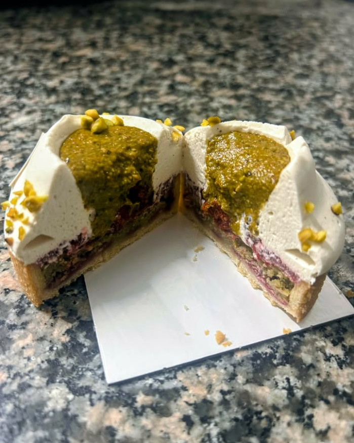 Tartelette framboises pistache